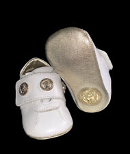 Raro Versace Sapatos de Bebê Infantil Couro Italiano Macio Carrinho Tamanho 2C EXCELENTE! 🔥 comprar usado  Enviando para Brazil