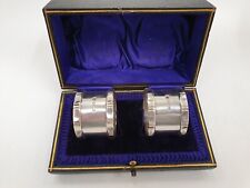 sterling silver napkin rings for sale  RUGBY