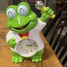 Reloj despertador vintage novedad Mr Frog funciona bien segunda mano  Embacar hacia Argentina