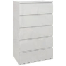 HOMCOM Bedroom Chest of Drawers, High Gloss 5 Drawers Dresser, Refurbished for sale  Shipping to South Africa