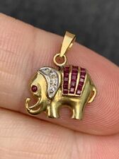 gold elephant pendant for sale  BRIGHTON