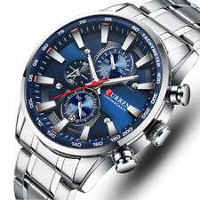 Novos relógios masculinos relógios de pulso esportivos à prova d'água data cronógrafo comprar usado  Enviando para Brazil