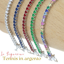 Bracciale tennis argento for sale  Shipping to Ireland