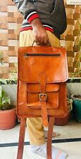 Bull Wax Leather Sling Bags Chest Back Shoulder Bag Satchel Backpack 16" Men's for sale  Shipping to South Africa