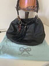 Anya Hindmarch Bag, Black With Blue Dust Bag And Heart & Key Bag Charm for sale  LONDON