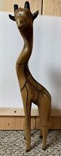 Carved wooden giraffe for sale  Wolcott