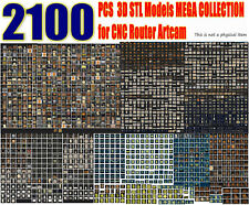 2100 peças modelo 3D STL super coleção decoração de imagem ícone animal para CNC Artcam  comprar usado  Enviando para Brazil