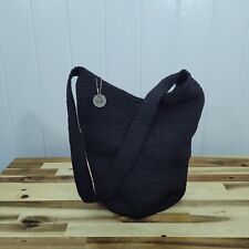 Usado, Bolsa de ombro The SAK feminina preta de malha crochê trava magnética bolsa de mão comprar usado  Enviando para Brazil