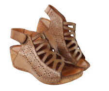 Usado, $120 SPRING STEP US Feminino 6.5 7 37 Couro Marrom Inocencia Sandálias Sapatos comprar usado  Enviando para Brazil