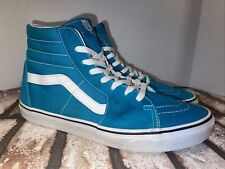 Tênis de skate Vans Sk8-Hi Top masculino tamanho 12 azul-petróleo/turquesa comprar usado  Enviando para Brazil