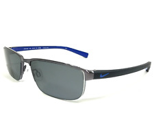 Nike Eyeglasses Frames 8098 078 Black Gray Blue Rectangular Full Rim 56-16-140 for sale  Shipping to South Africa