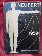 NEUFERT 1959 Bauentwurfslehre Handbuch - Very Rare in VG condition comprar usado  Enviando para Brazil