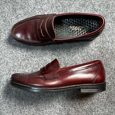 Zapatos Hush Puppies para Hombre 9,5 Borgoña Gordon Oxblood Penny Mocasín de Cuero sin Cordones segunda mano  Embacar hacia Argentina