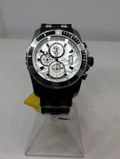 Invicta Pro Diver SCUBA 45mm relógio masculino mostrador prata cronógrafo quartzo aço preto, usado comprar usado  Enviando para Brazil