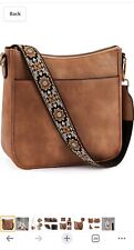 BOSTANTEN Crossbody Bags for Women Trendy Vegan Leather Hobo Purses A01-brown for sale  Shipping to South Africa