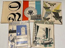 REVISTA DE DISEÑO DE INTERIORES década de 1950 lote de 5 1952-1953 vintage MCM muebles arte segunda mano  Embacar hacia Argentina