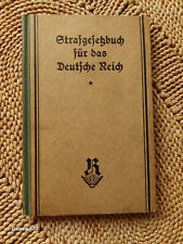 Strafgesetzbuch deutsche reich gebraucht kaufen  Nürnberg