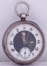 Antiguo Bolsillo Reloj Plata Waltham Americano President James Buchanan Masónico segunda mano  Embacar hacia Argentina