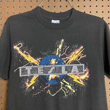 Camiseta promocional vintage anos 80 1987 TESLA World Tour Band concerto música média comprar usado  Enviando para Brazil