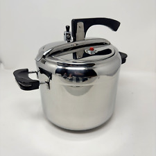 Aeternum Inox 18/10 5.25 Quart Pressure Cooker Stainless Steel Italy NO MANUAL for sale  Shipping to South Africa