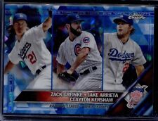 2016 Topps Chrome Safira Clayton Kershaw Zack Greinke Jake Arrieta LL #125 comprar usado  Enviando para Brazil