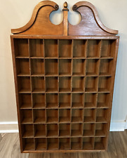 Used, VTG Shaving Mug Wooden Curio Shadow Cubby Box Wall Display Hanging Cubby Cabinet for sale  Shipping to South Africa