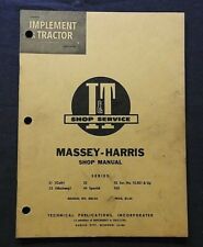 1955 MASSEY-HARRIS 21 COLT 23 MUSTANG 33 44 SPECIAL 55 555 TRACTOR SHOP MANUAL for sale  Shipping to Canada