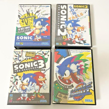 Japão Sonic Series Mega Drive venda a granel 4 conjuntos 1-3 pinball com caixa, manual comprar usado  Enviando para Brazil