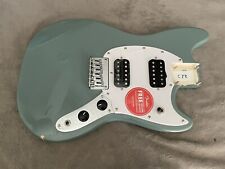 Squier by Fender Mustang Guitar Body Sonic Gray Loaded Electronics + Bridge for sale  Shipping to South Africa