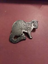 Stoat pin badge for sale  Shipping to Ireland