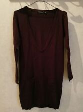 Pull long marron d'occasion  Bourg-de-Thizy