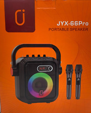 Used, JYX Karaoke Machine with 2 UHF Wireless Rechargeable Microphones JYX-66Pro for sale  Shipping to South Africa