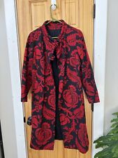Jaqueta casaco tapeçaria vintage anos 50 qualidade MCM Betty Rose preta vermelha tamanho pequeno/médio comprar usado  Enviando para Brazil