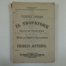 Vocal score trovatore for sale  CARNFORTH