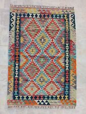 Used, New Hand Woven Afghani Chobi 100% Wool Modern Design Floor Area Kilim5'0"×3'5"FT for sale  Shipping to South Africa