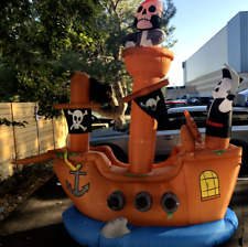 Esqueleto volado por aire de barco pirata de Halloween inflable, usado segunda mano  Embacar hacia Argentina