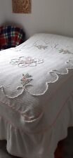 vintage white bedspread for sale  WEST BROMWICH