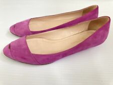 Sapatos sociais Loeffler Randall couro camurça fuschia roxo liso pontudo tamanho 9 comprar usado  Enviando para Brazil