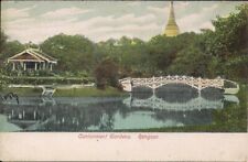Rangum, Birmânia, Mianmar, pagode de jardim de cantonamento, templo budista 1907 budismo comprar usado  Enviando para Brazil