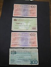 Italia 4 billetes diferentes diferentes ciudades, usado segunda mano  Embacar hacia Argentina