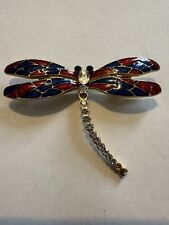 Dragonfly enamel brooch for sale  BLACKPOOL