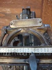 Odell’s Co.  Chicago, Il Antique Typewriter 1889 BONUS Upper Lower Case  for sale  Shipping to South Africa