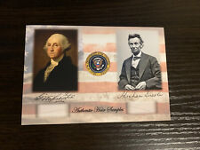 Amostra de relíquia de fio de cabelo Presidente Abraham Lincoln e George Washington EUA, usado comprar usado  Enviando para Brazil
