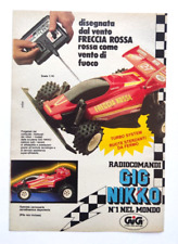 Pubblicita' Freccia Rossa Gig Nikko Radiocomandi Advertising Vintage 1989 (T4) usato  Ferrara