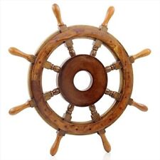 Roda de navio artesanal náutico madeira premium cubo MDF grande | Decoração de parede piratas, usado comprar usado  Enviando para Brazil