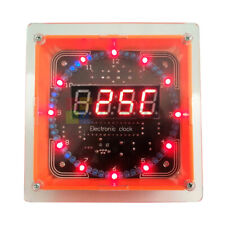 Usado, Kit de relógio digital eletrônico LED rotativo faça você mesmo placa de aprendizado DC5V DS1302 + shell comprar usado  Enviando para Brazil