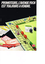 1980 advertisement monopoly d'occasion  Expédié en Belgium