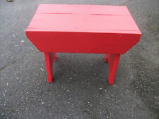 Red wooden stool for sale  CANTERBURY