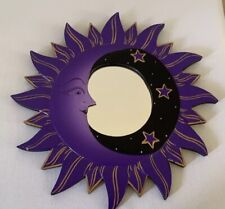 Espejo Púrpura Celestial Luna Sol Estrellas 11x11, usado segunda mano  Embacar hacia Argentina