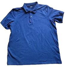 Camisa polo masculina Lands End XL alta 46-48 azul marinho manga curta ajuste tradicional , usado comprar usado  Enviando para Brazil